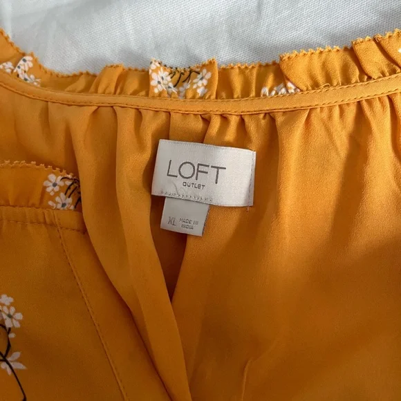 Mustard Yellow Floral Ruffle Sleeve Drawstring Waist Mini Dress XL - Picture 4 of 9